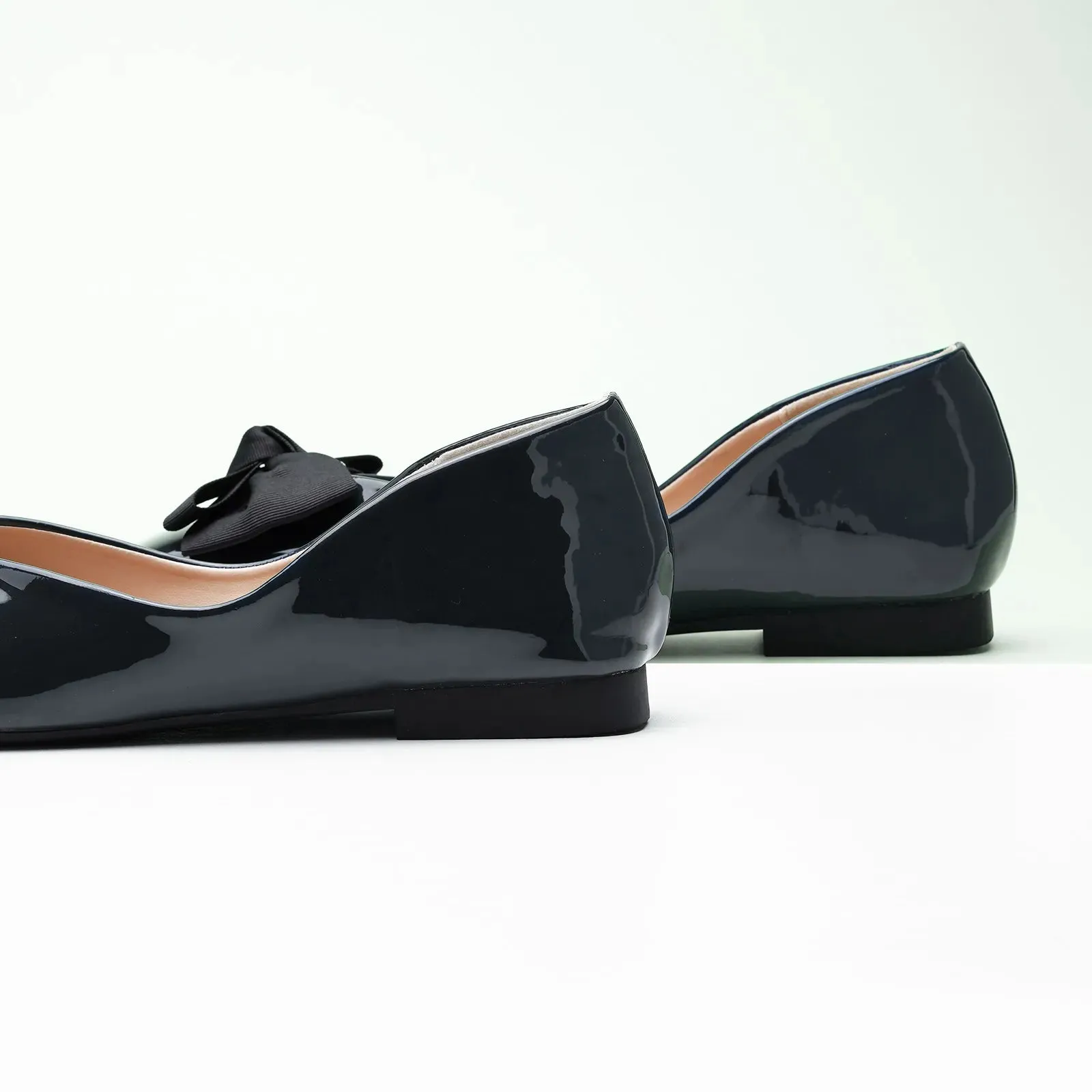 Patent Bow Ballerina Flats (Eva)