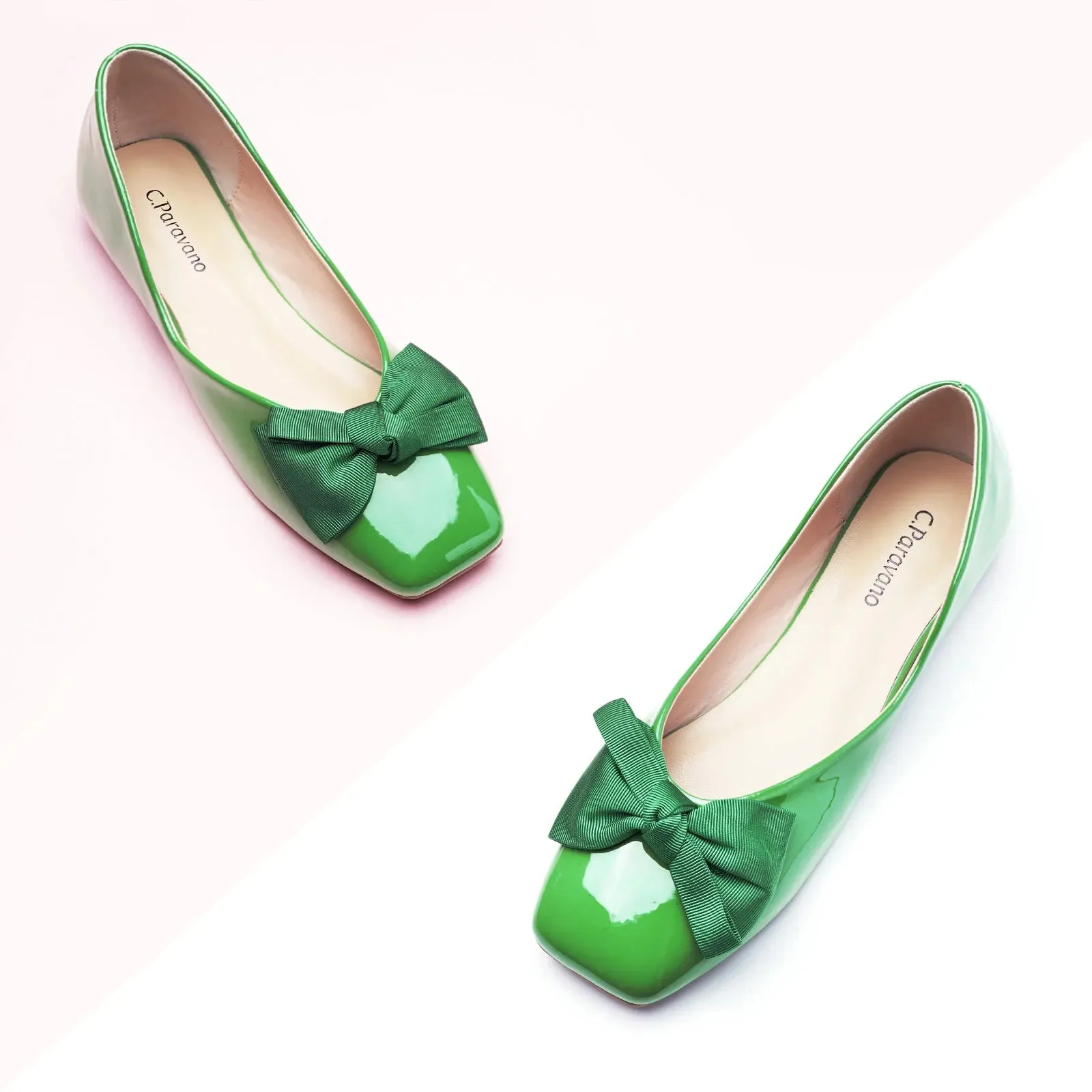 Patent Bow Ballerina Flats (Eva)