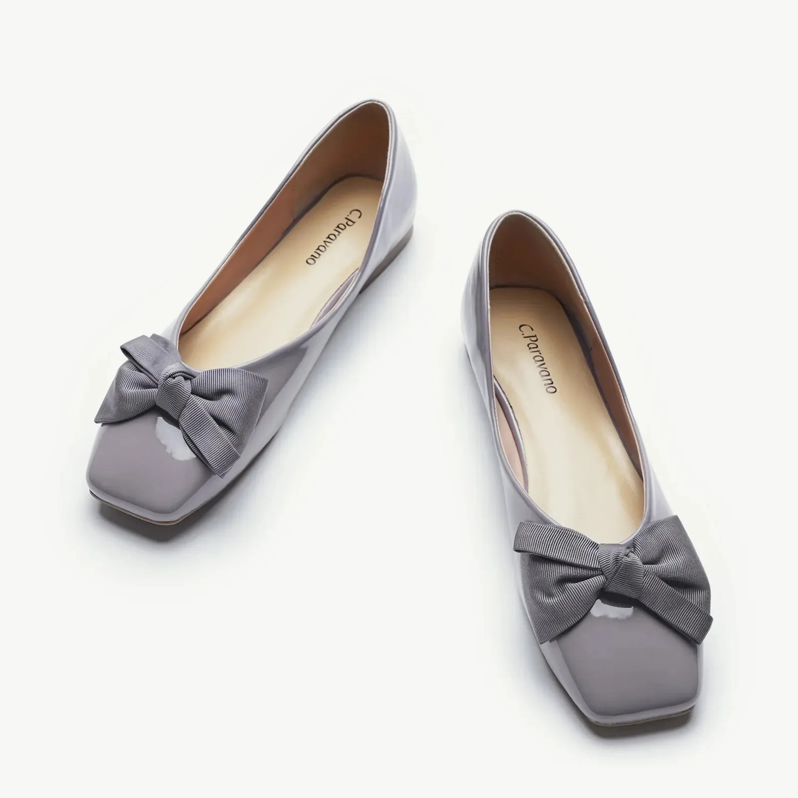 Patent Bow Ballerina Flats (Eva)