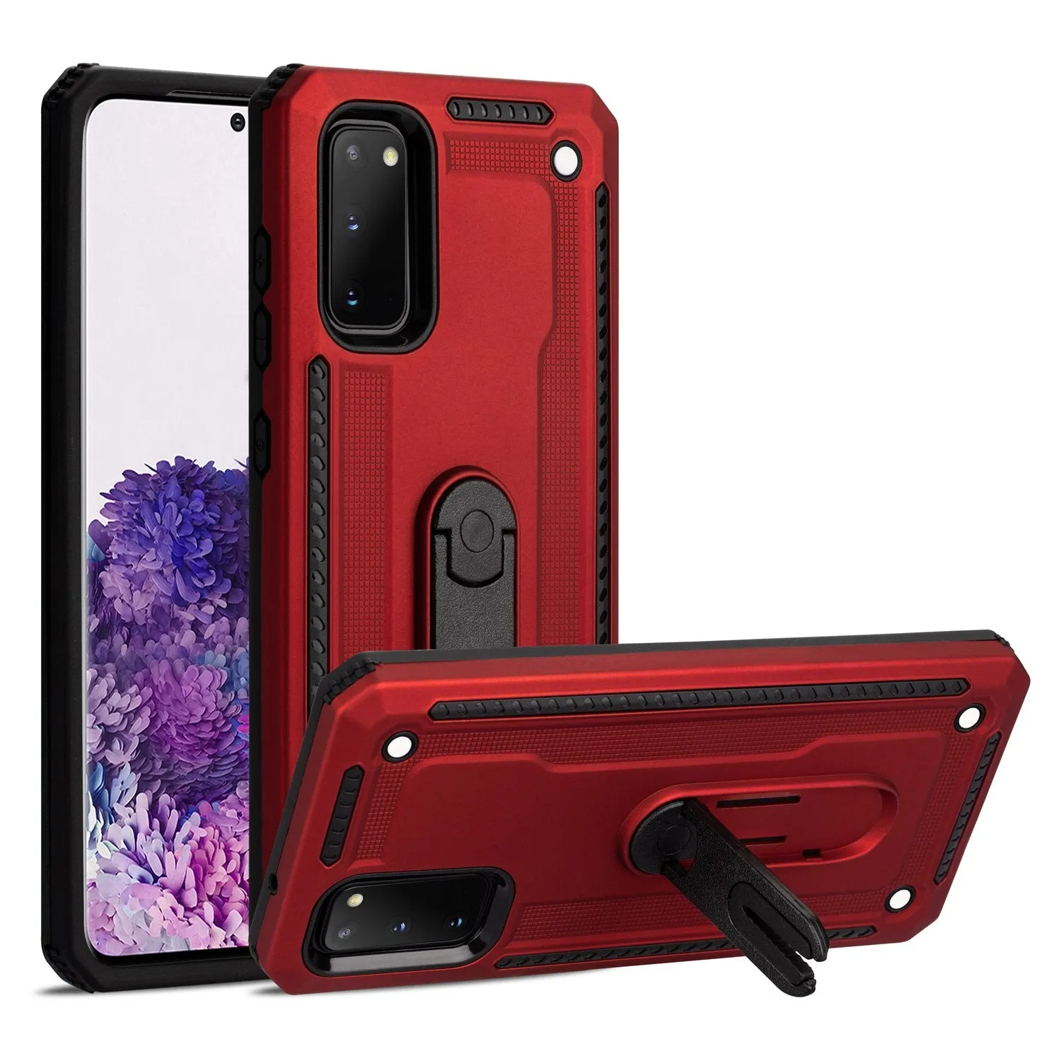 Samsung Galaxy S20 Case - Heavy-Duty, Kickstand/Air Vent Mount