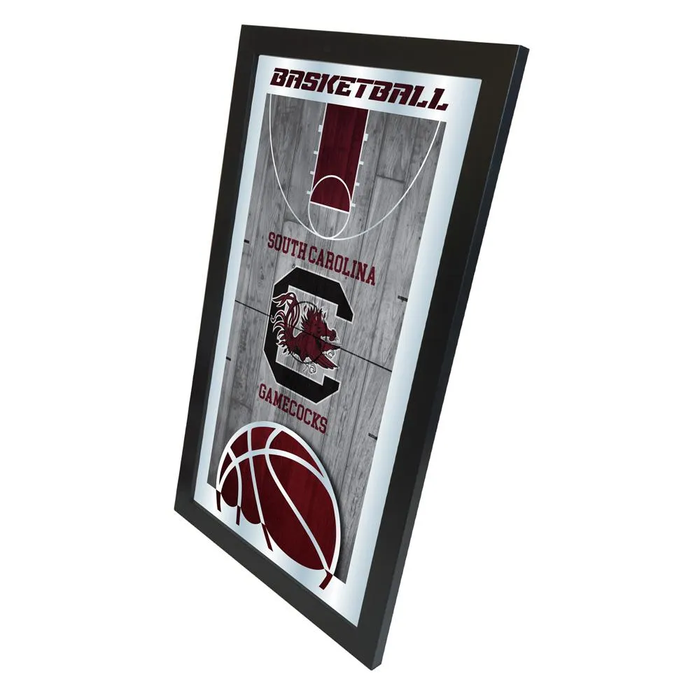 South Carolina Gamecocks HBS Basketball Framed Hang Glass Wall Mirror (26"x15")