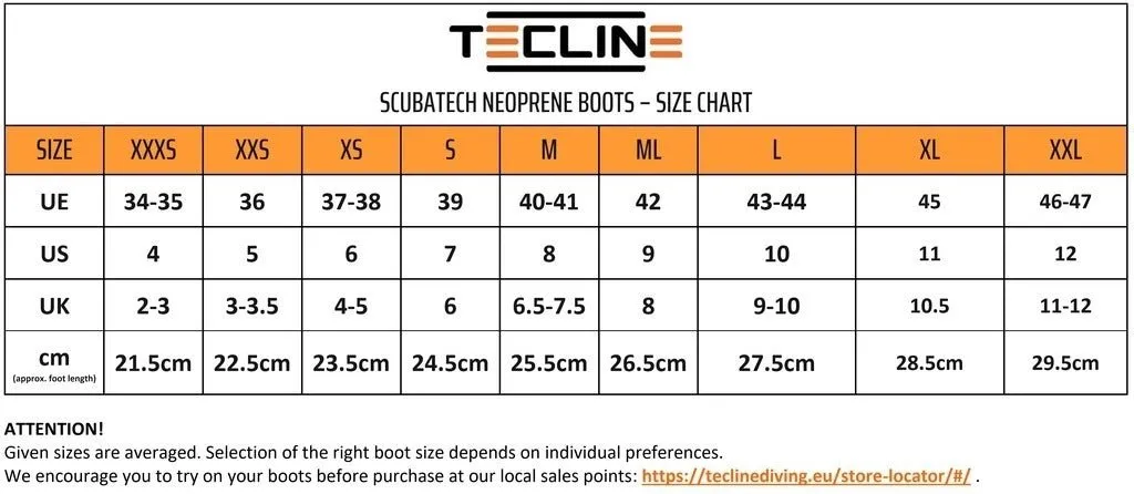 Tecline 5mm Comfort  Neoprene Booties