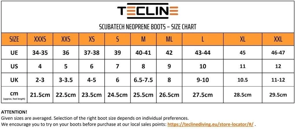 Tecline 5mm Proterm Neoprene Booties